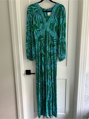 Lilly Pulitzer Wexlee Long-sleeve “It’s A Jungle Out There” Maxi